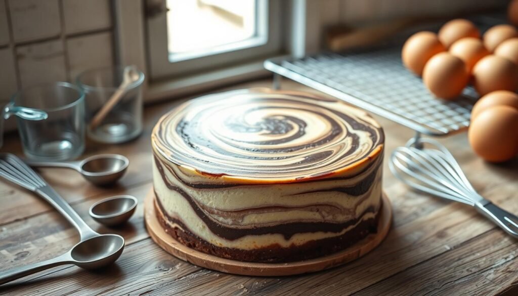 Cake marbré technique de cuisson