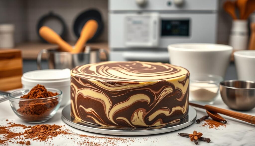 Technique de préparation gâteau marbré