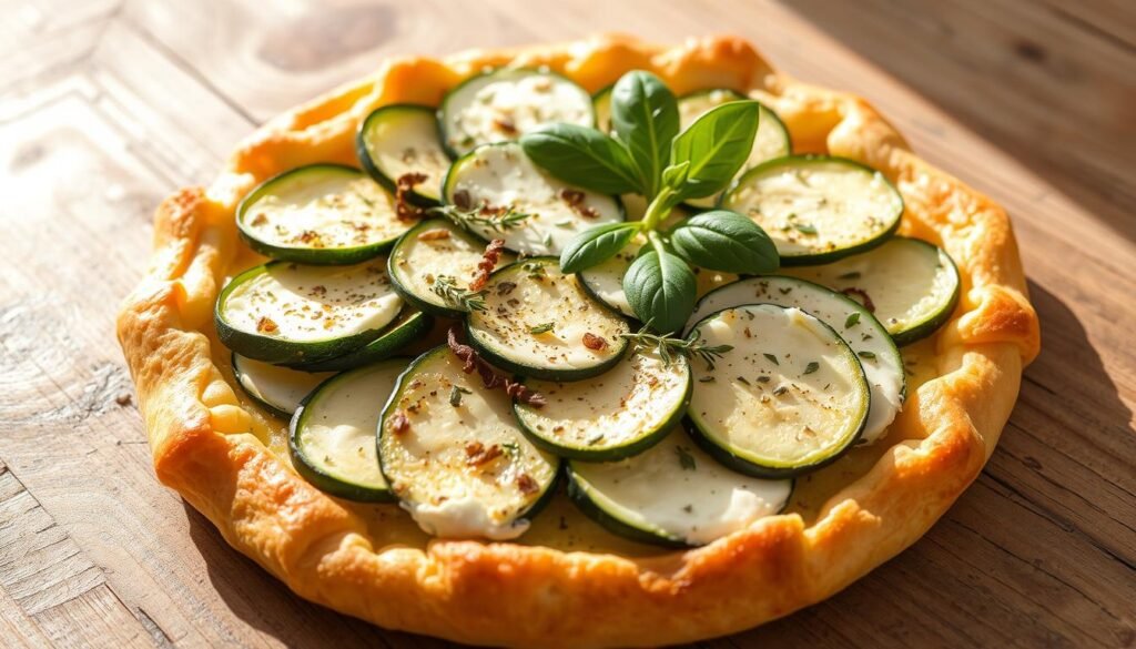 tarte chevre courgette